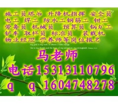 南宁报名塔吊 信号工 挖掘机 哪里颁发施工员监理员资料员